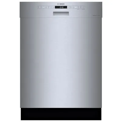 Bosch 24" 46dB Built-In Dishwasher with Stainless Steel Tub & Third Rack (SHE53B75UC) - Stainless Steel