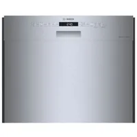 Lave-vaisselle encastrable 24 po 46 dB avec cuve en inox et troisième panier de Bosch (SHE53B75UC) - Inox