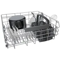 Bosch 24" 46dB Built-In Dishwasher with Stainless Steel Tub & Third Rack (SHE53B75UC) - Stainless Steel