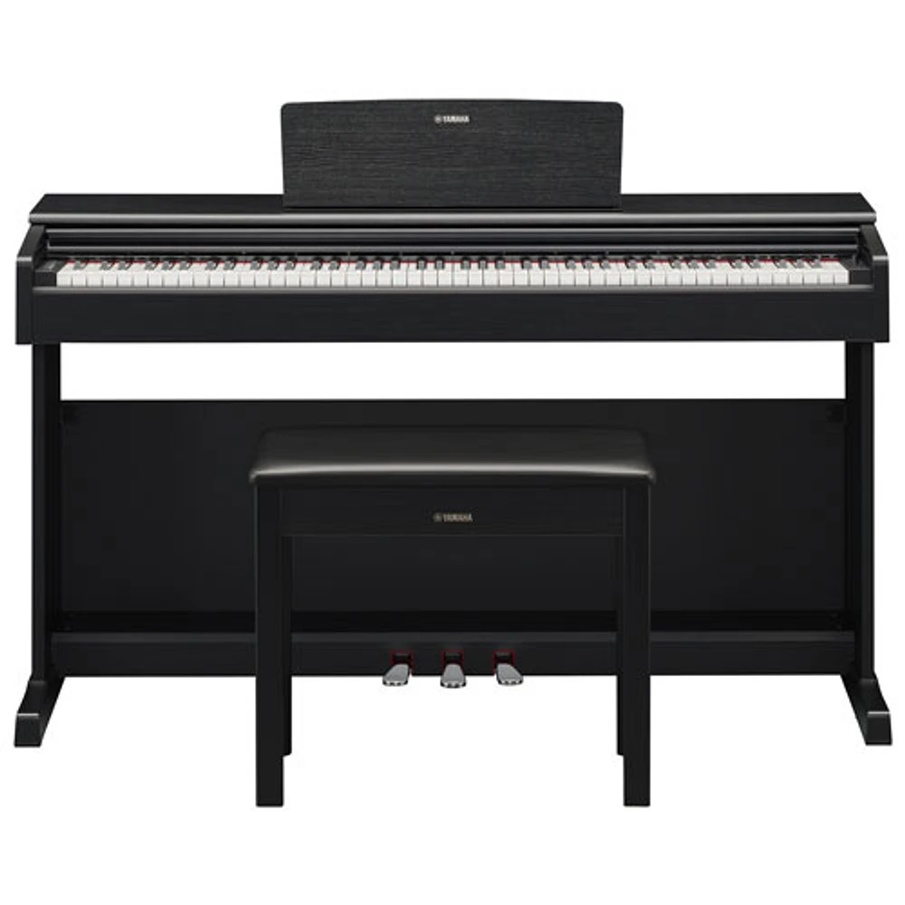 Piano numérique à 88 touches lestées à marteaux YDP145 ARIUS standard de Yamaha avec support, banc et 3 pédales