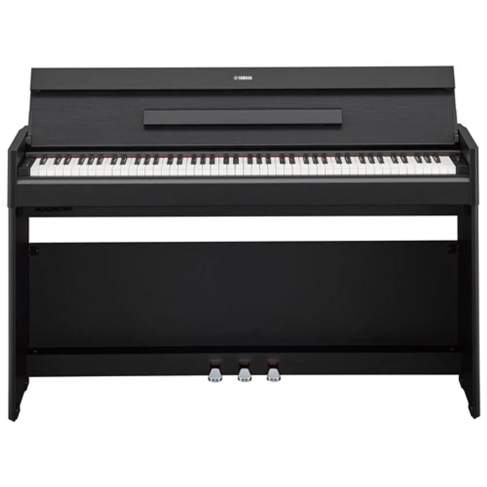 Yamaha ARIUS Slim 88-Key Weighted Action Digital Piano with Stand & 3 Pedals (YDPS55) - Black