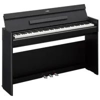 Yamaha ARIUS Slim 88-Key Weighted Action Digital Piano with Stand & 3 Pedals (YDPS55) - Black