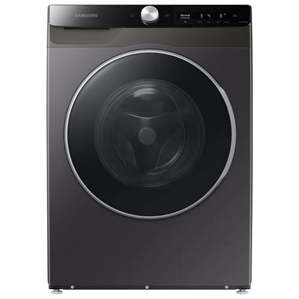 Open Box - Samsung 2.9 Cu Ft High Efficiency Front Load Steam Washer (WW25B6900AX/AC) -Inox -Perfect Condition