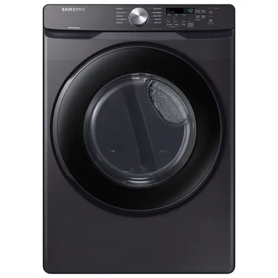 Boîte ouverte - Sécheuse électrique de 7,5 pi³ de Samsung (DVE45T6005V/AC) - Inox noir