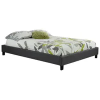 Contemporary Platform Bed - Queen - Grey