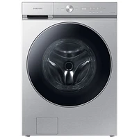 Open Box - Samsung Bespoke 6.1 Cu Ft Front Load Steam Washer (WF53BB8900ATUS) -Silver Steel -Scratch & Dent