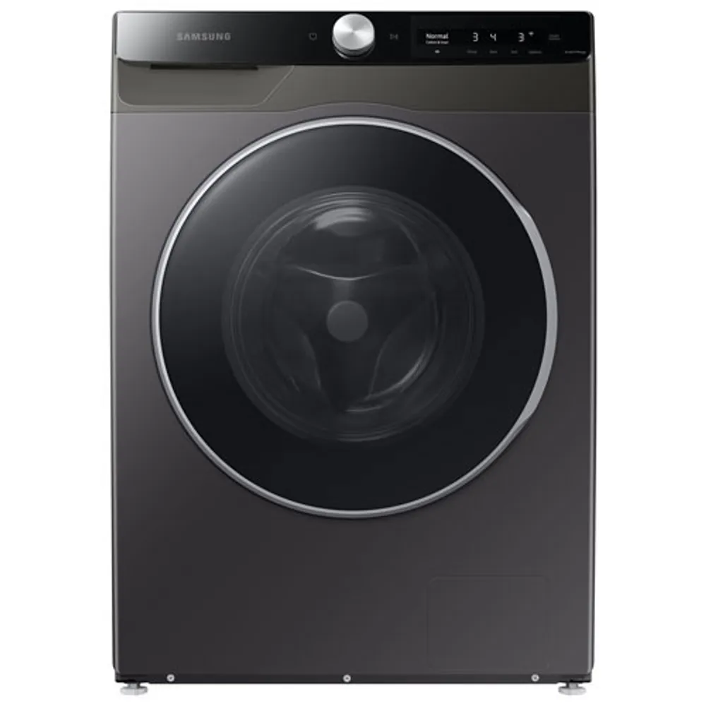 Open Box - Samsung 2.9 Cu. Ft. Front Load Steam Washer (WW25B6900AX/AC) - Inox - Scratch & Dent