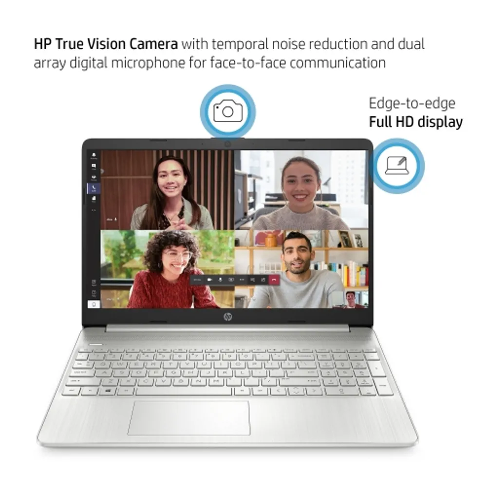 HP 15.6 Laptop - Natural Silver (Intel Core i5-1235U/512GB SSD/16GB  RAM/Windows 11 Home)