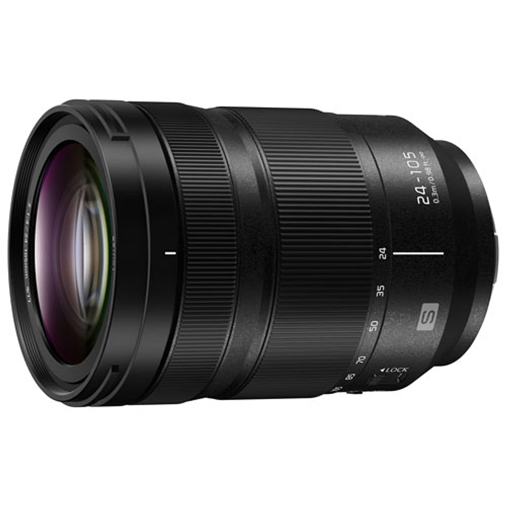 Objectif zoom OIS LUMIX S 24-105 mm f/4,0 de Panasonic - Noir