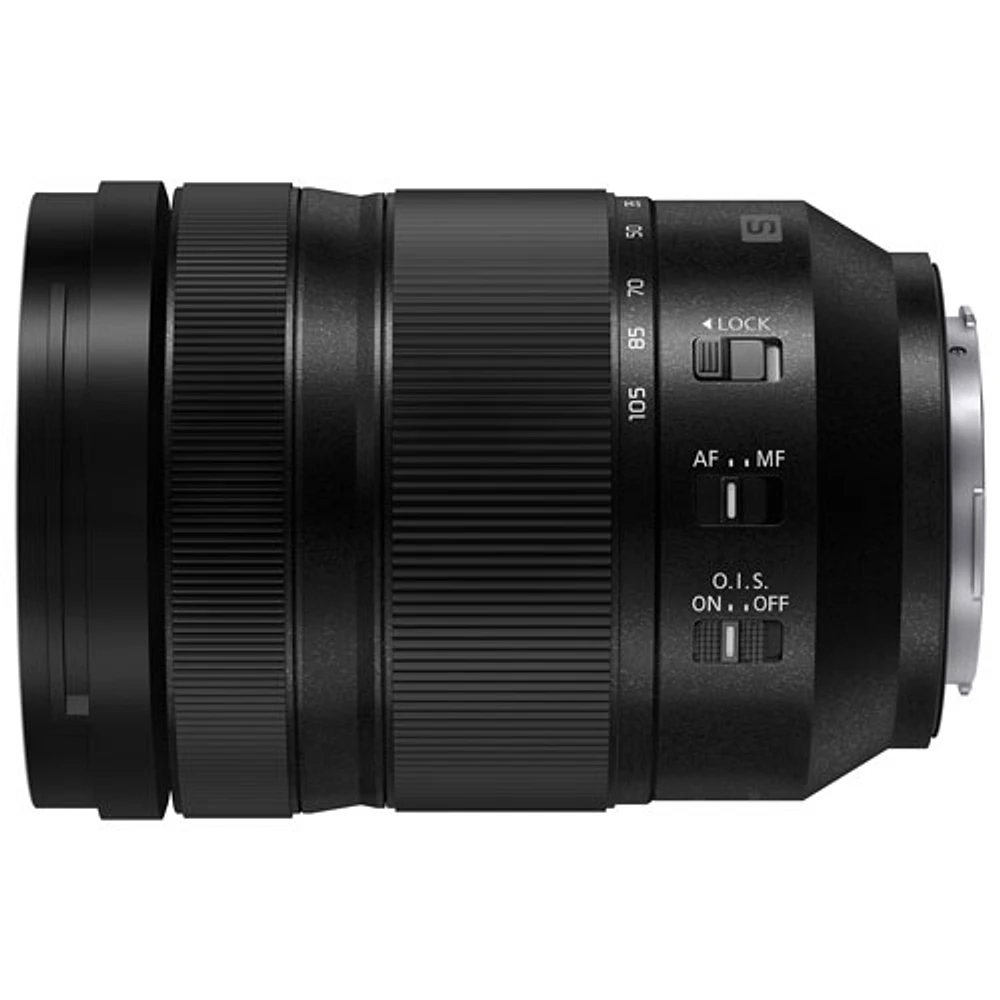 Objectif zoom OIS LUMIX S 24-105 mm f/4,0 de Panasonic - Noir