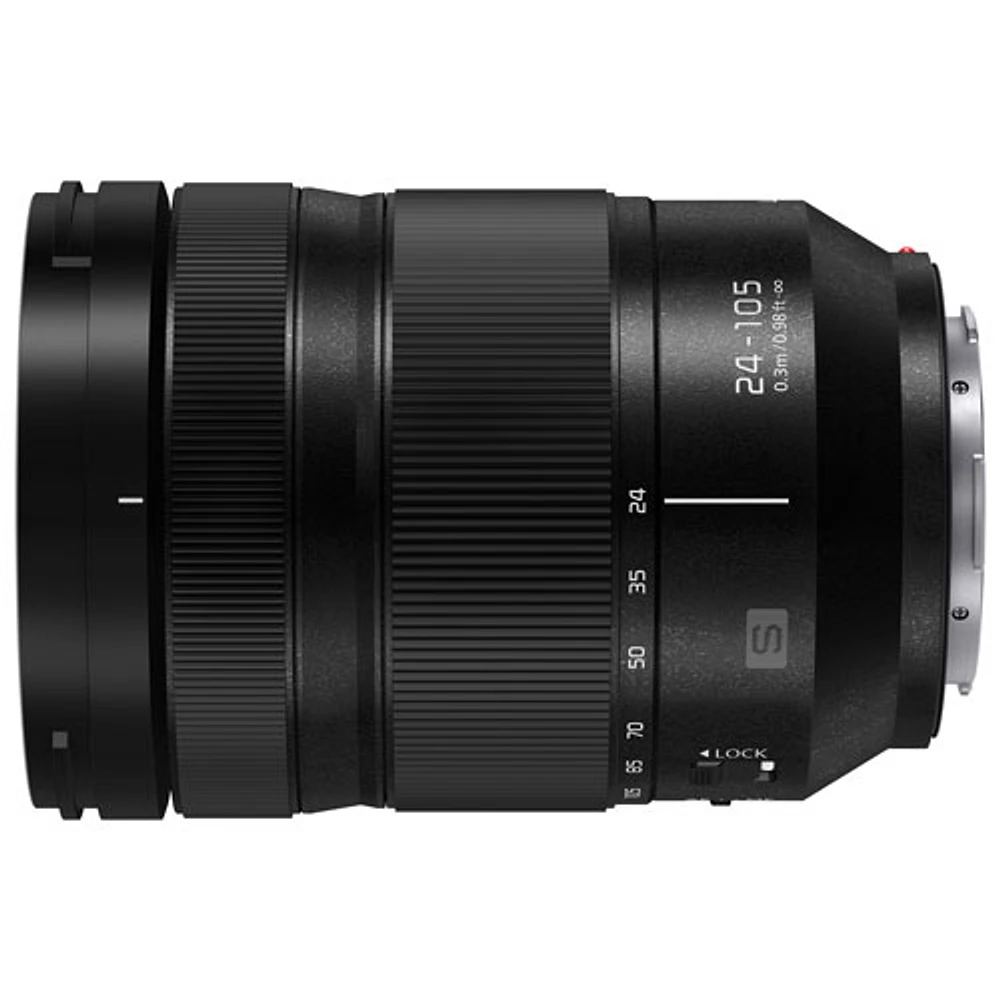 Objectif zoom OIS LUMIX S 24-105 mm f/4,0 de Panasonic - Noir