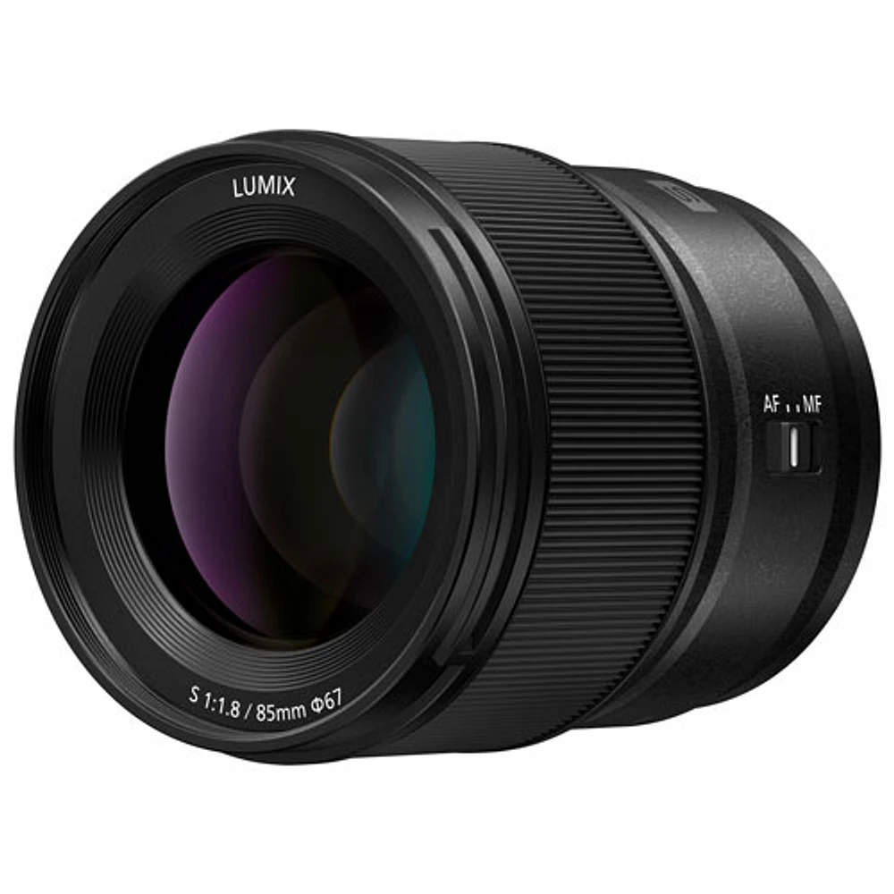 Objectif à focale fixe OIS LUMIX S 85 mm f/1,8 de Panasonic - Noir