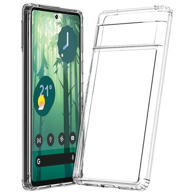 Adreama Shockproof Fitted Hard Shell Case for Google Pixel 7 - Clear