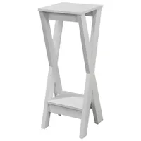 Dixie Contemporary Rectangular Plant Stand - White