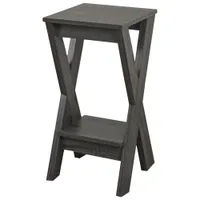 Chairside Contemporary Cross-Legged Plant Stand - Grey