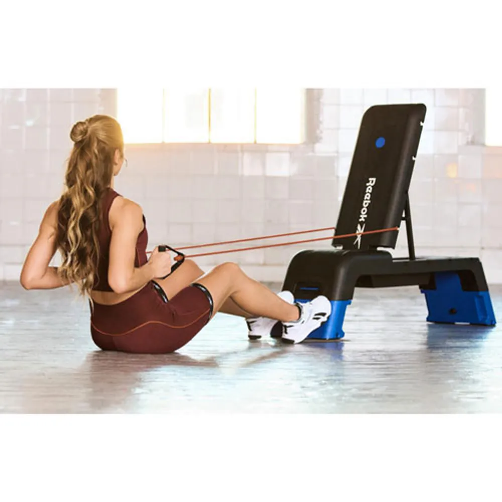 Reebok Deck Adjustable Workout Bench - Blue