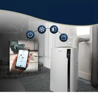 Delonghi 4-in-1 Portable Air Conditioner with Wi-Fi - 12500 BTU (SACC 7200 BTU) - White