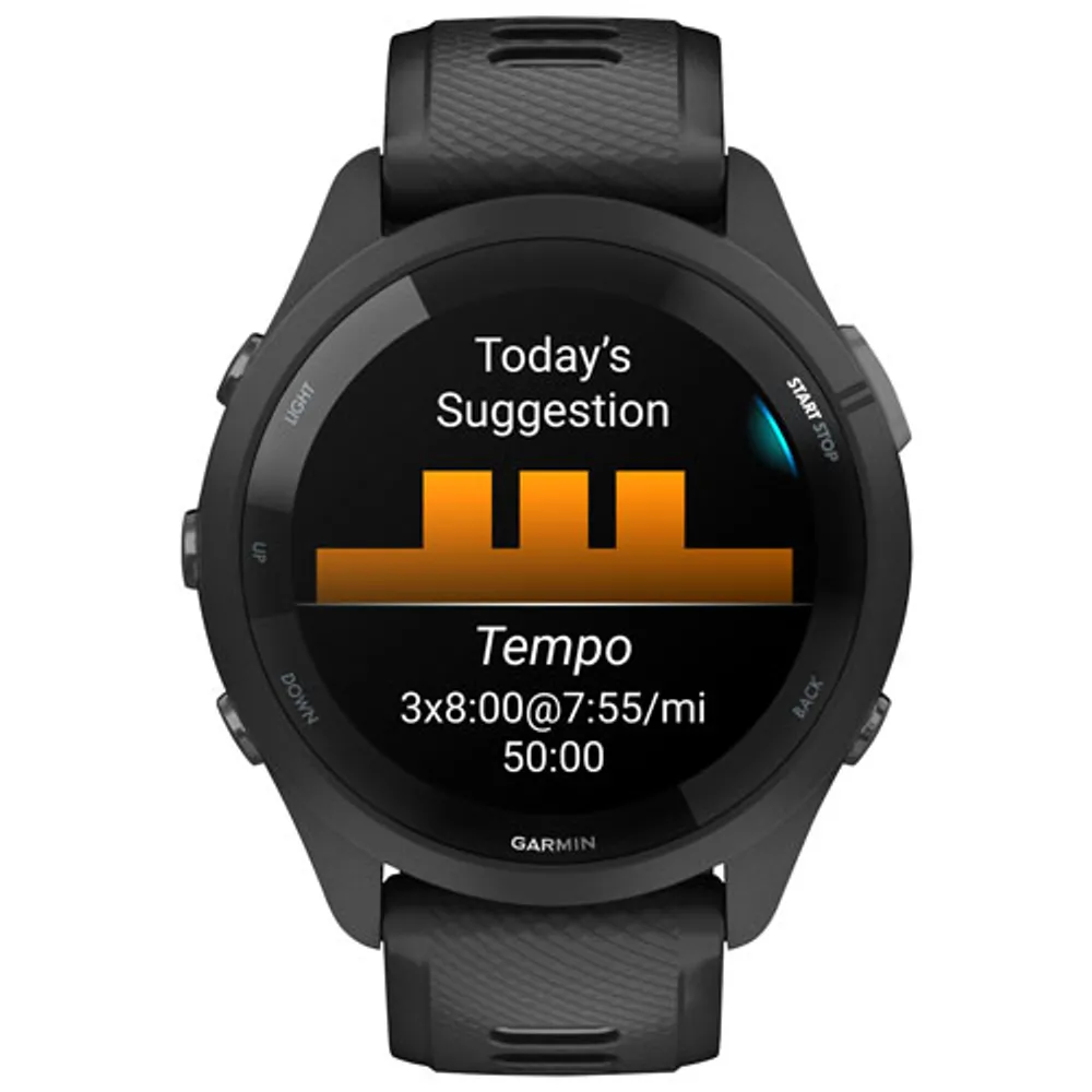 Montre intelligente Bluetooth de 46 mm Forerunner 265 de Garmin pour la course