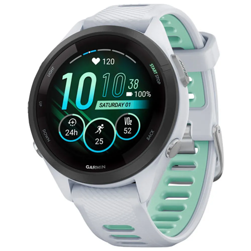 Montre intelligente Bluetooth de 42 mm Forerunner 265S de Garmin pour la course