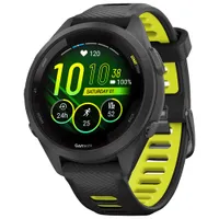 Garmin Forerunner 265S 42mm GPS Watch with Heart Rate Monitor - Black/Amp Yellow