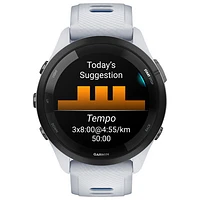 Garmin Forerunner 265 46mm Bluetooth Running Smartwatch - Whitestone/Tidal Blue