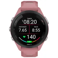 Montre GPS Forerunner 265S de 42 mm de Garmin avec moniteur de fréquence cardiaque - Rose pâle/Gris poudré