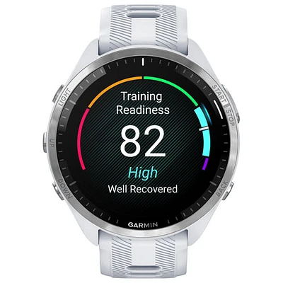 Garmin Forerunner 965 47mm Bluetooth Running Smartwatch - Whitestone/Powder Grey