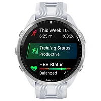Garmin Forerunner 965 47mm Bluetooth Running Smartwatch - Whitestone/Powder Grey
