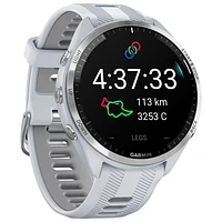 Garmin Forerunner 965 47mm Bluetooth Running Smartwatch - Whitestone/Powder Grey