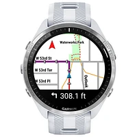 Garmin Forerunner 965 47mm Bluetooth Running Smartwatch - Whitestone/Powder Grey