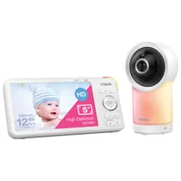 Interphone de surveillance HD Wi-Fi de 5 po avec vision nocturne et rotation/inclinaison de VTech (RM5766HD)