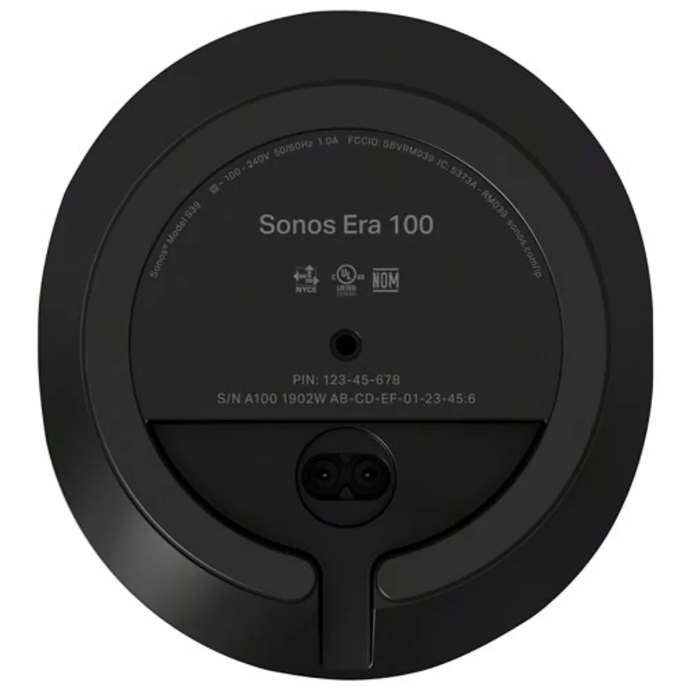 Sonos Era 100 Multi-Room Speaker - Single - Black