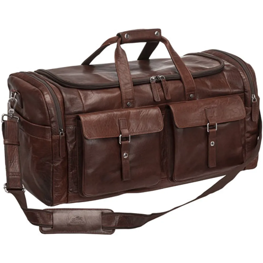 Mancini Buffalo 23" Large Duffle Bag - Brown