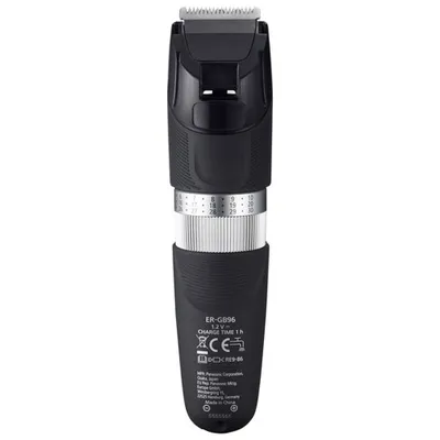 Panasonic Beard Wet/Dry Trimmer (ERGB96K) - Black (Silver Dial)