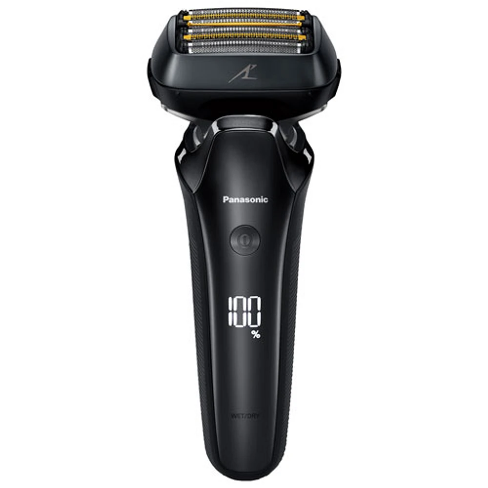 Panasonic 6-Blade Wet/Dry Rechargeable Shaver with Cleaning/Charging Station (ESLS9A)