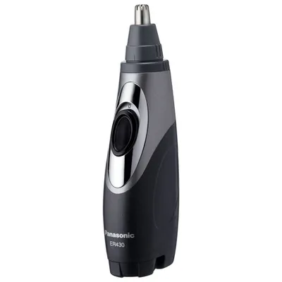 Panasonic Nose Hair Wet& Dry Trimmer with Smart Wash (ER430) - Black/Silver