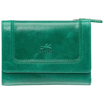 Mancini South Beach RFID Genuine Leather Tri-fold Medium Wallet