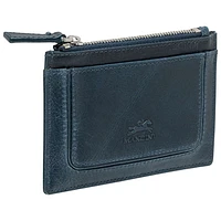 Mancini South Beach RFID Genuine Leather Card Holder Card Case - Blue