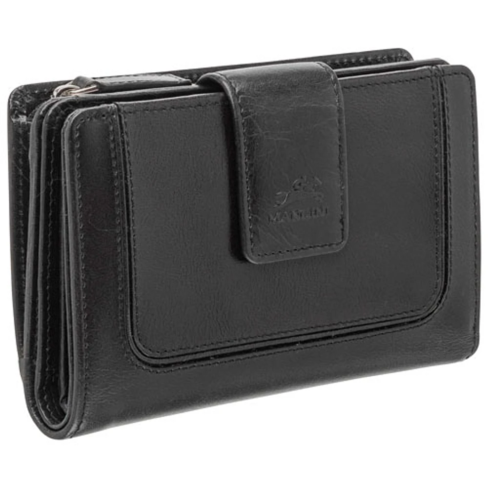 Mancini South Beach RFID Genuine Leather Bi-fold Wallet