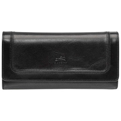 Mancini South Beach RFID Genuine Leather Quad-Fold Wallet