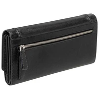 Mancini South Beach RFID Genuine Leather Quad-Fold Wallet