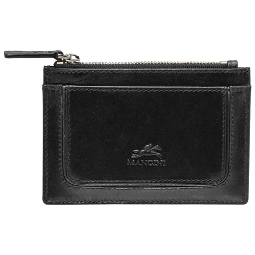 Mancini South Beach RFID Genuine Leather Card Holder Card Case - Black