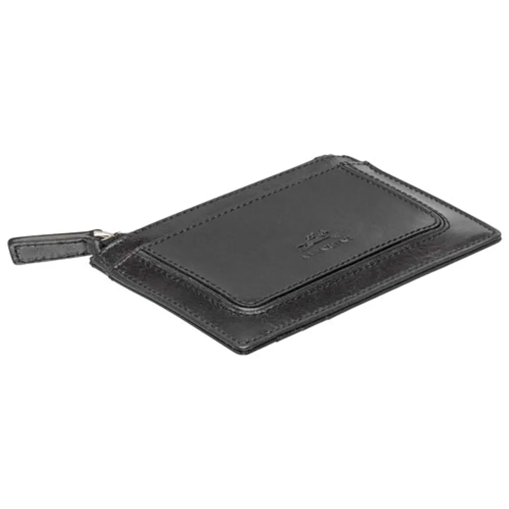 Mancini South Beach RFID Genuine Leather Card Holder Card Case - Black