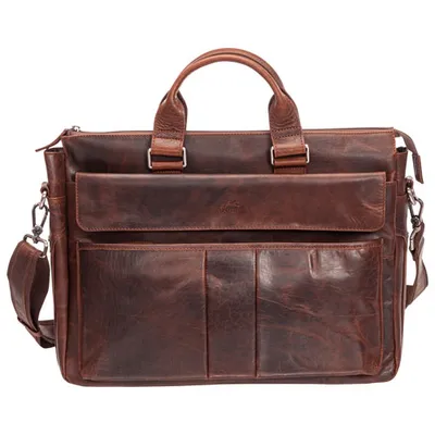 Mancini Buffalo 15.6" Single-Compartment Laptop Briefcase Bag