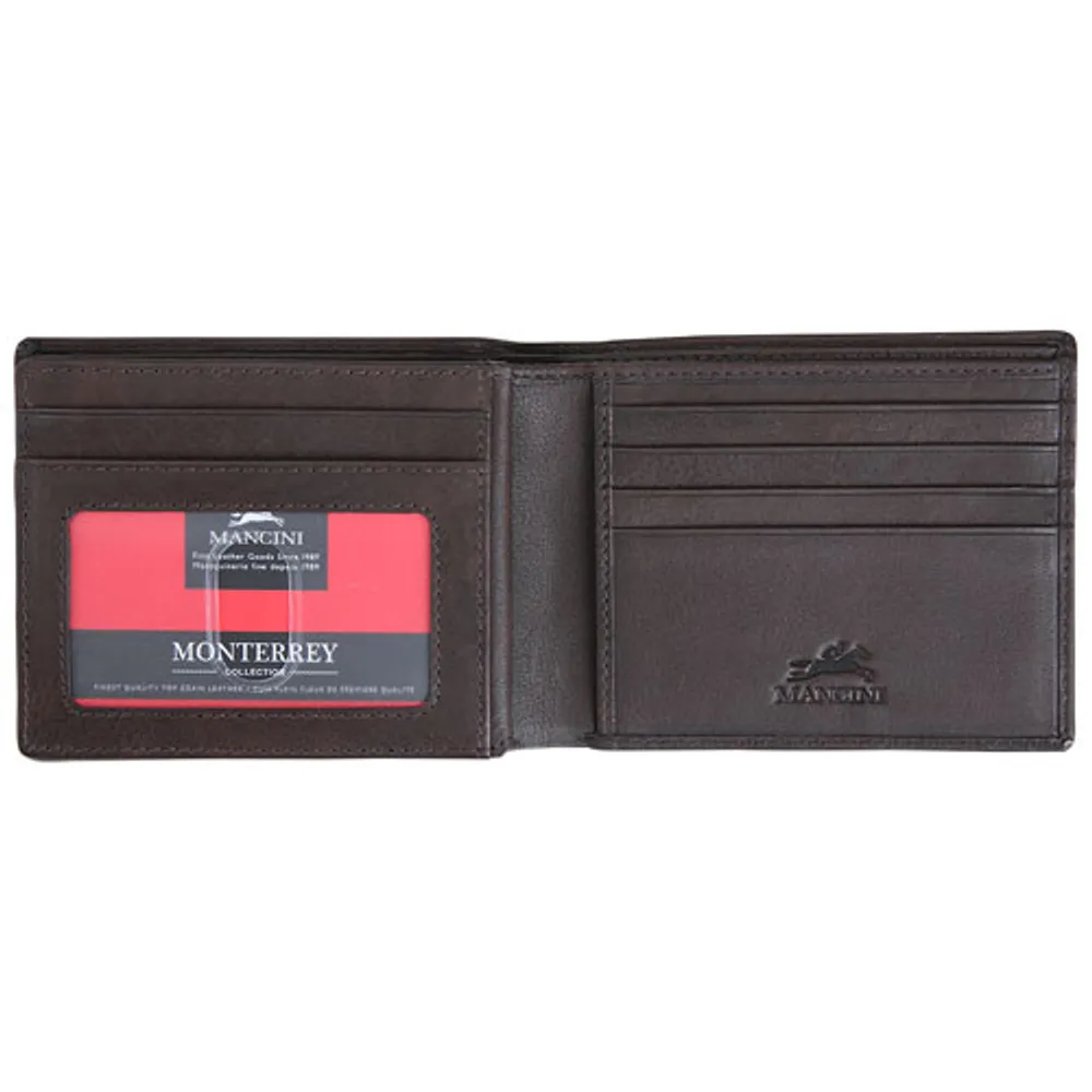 Mancini Monterrey RFID Genuine Leather Bi-fold Wallet