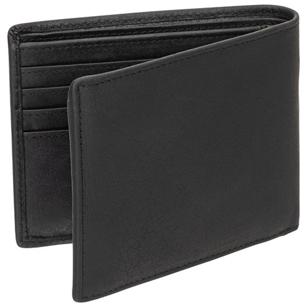 Mancini Buffalo RFID Genuine Leather Wallet with Coin Purse