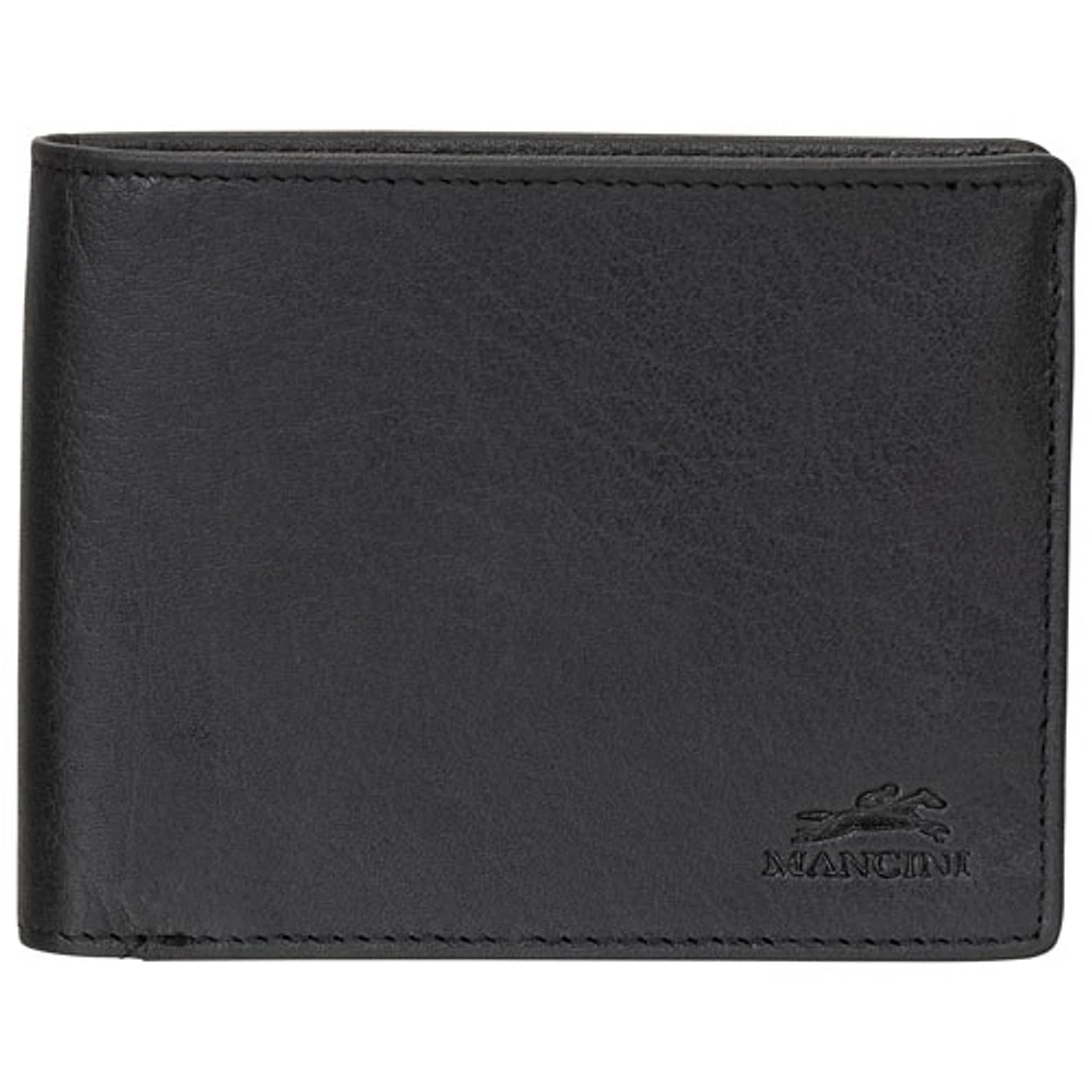 Mancini Buffalo RFID Genuine Leather Bi-fold Wallet