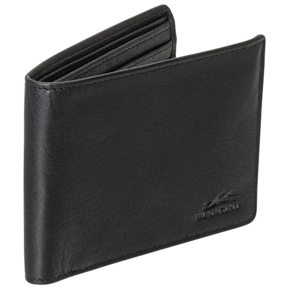 Mancini Buffalo RFID Genuine Leather Bi-fold Wallet