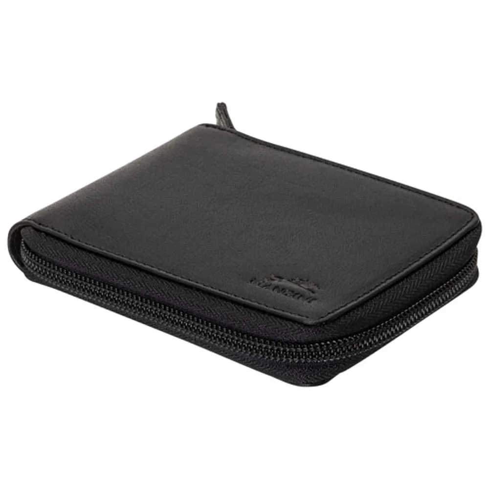 Mancini Buffalo RFID Genuine Leather Zippered Wallet Wallet