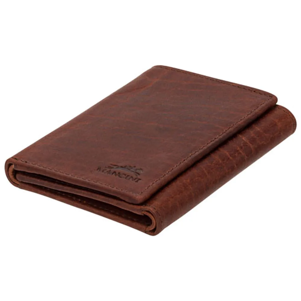 Buffalo Leather Bifold Wallet with Coin Pocket